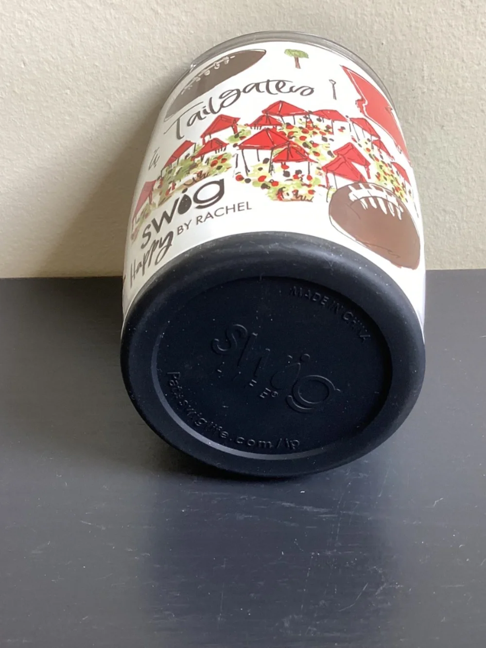 SWIG UGA DAWGS TUMBLER Happy by Rachel “Saturdays are for football…”14-20oz